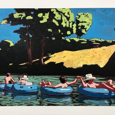 RESERVED - custom print  (13 x 19) - River Floating #3 