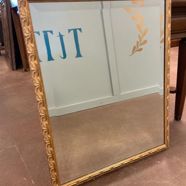 Gold Framed Beveled Mirror