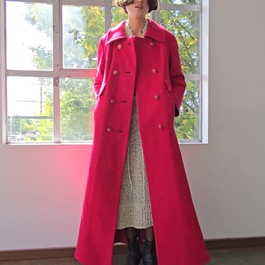 Pink Dragonfruit Maxi Coat (L)