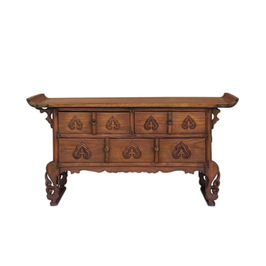 Oriental Asian Point Edge Chest of 3 Drawers Low Table Cabinet cs7294E 