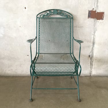 Salterini Style Iron Spring Patio Chair - 2