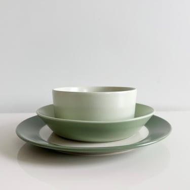 Ang.L Fern Green Dinnerware by MIchael Graves Studio for Dansk Celadon Sage Vintage 2000s 