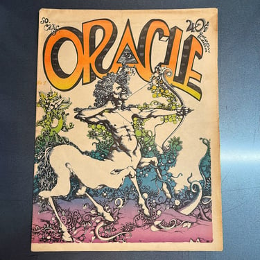 Rare 1960s Oracle Psychedelic Newspaper from Southern California - November 1967 - Underground Zine - Hippie Culture - Counter Culture 