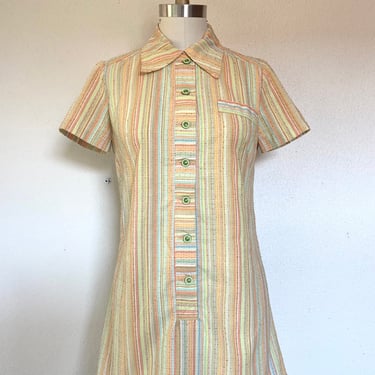 1960s Striped shirtdress 