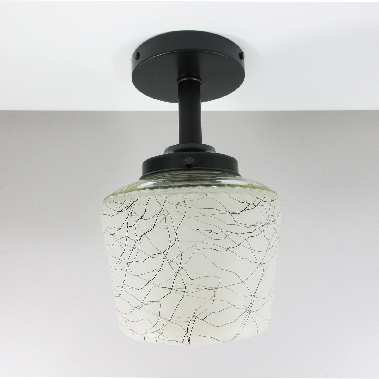 Mid Century Style Ceiling Fixture with Vintage Spatter | St Croix ...