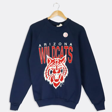 Vintage Deadstock NCAA Arizona Wildcats Vinly Graphic Sweatshirt Sz M