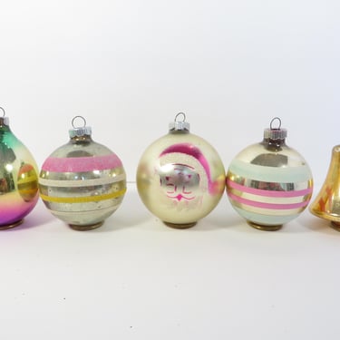 Vintage Shiny Brite Ornaments -  Vintage Glass Christmas Ornaments 