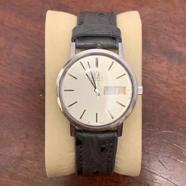 1970s Omega Automatic Men’s Watch with Ostrich Band 