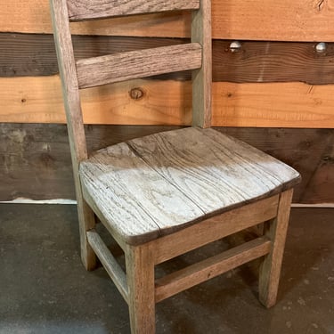 Child Sized Oak Chair 14” x 25.375” x 11.75”