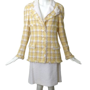 CHANEL- 2004 Cotton Tweed Skirt Suit, Size 10