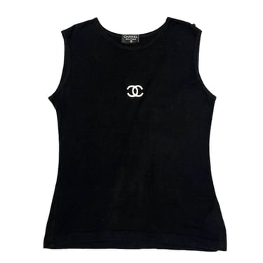 Chanel Black Logo Tank