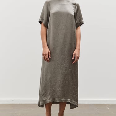 Mijeong Park Satin Maxi Dress, Olive