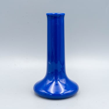 Hall China Cobalt Blue Long Neck Bud Vase 631 1/2 