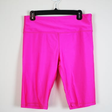 Vintage 1990s / 1980s Hot Pink Bike Shorts, Size Large / Extra Large 