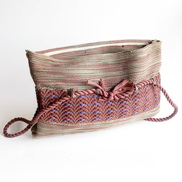 Woven Green & Brown Purse