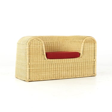 Eero Aarnio Mid Century Rattan Lounge Chair - mcm 