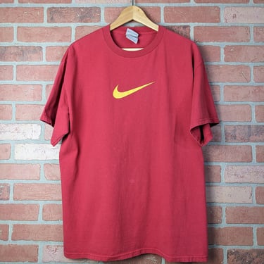 Vintage 00s Y2k Nike Swoosh ORIGINAL Athletic Tee - Large 