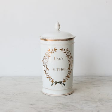 Hand Painted Pharmacy Canister