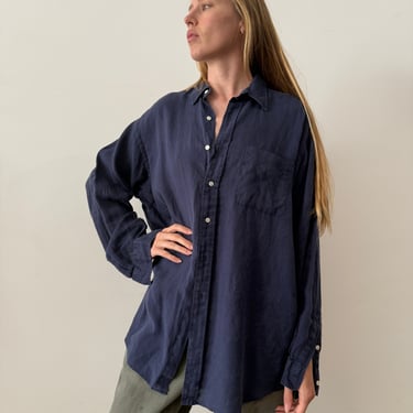 90s Ralph Lauren Big Linen Shirt