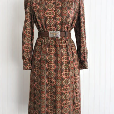 1960s - Two Piece - Skirt and Blouse - Mid Century - Estimated size 