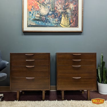 Pair of Mid-Century Modern nightstands by Harvey Probber