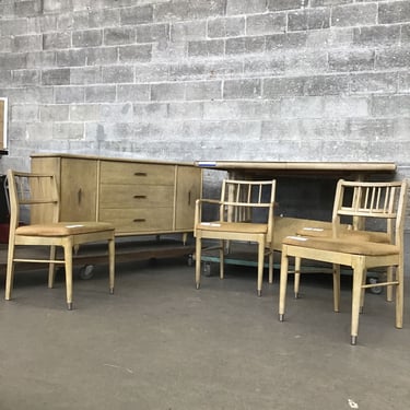 MCM Table, Buffet and Chair Set (6 pc) (Seattle)