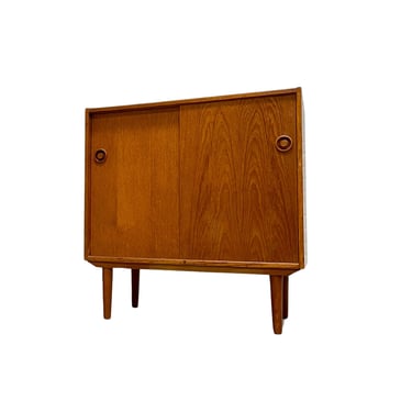 DANISH Mid Century Modern Teak Jr. CREDENZA / STORAGE Cabinet, circa 1960's 