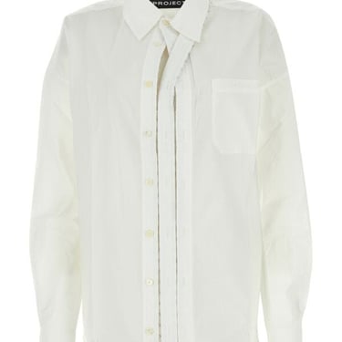 Y Project Woman White Poplin Shirt