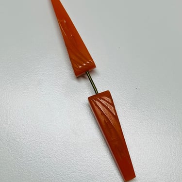 Bakelite Orange Brooch