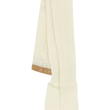 Valentino Garavani Women Ivory Stretch Mohair Blend Collant