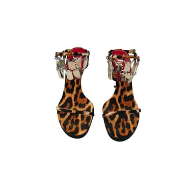 Dior Cheetah Silver Charm Heels