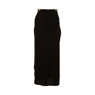 Dior Black Logo Clasp Skirt