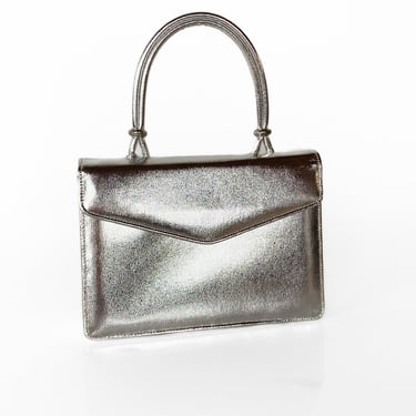 1960s Metallic Silver Mini Handbag