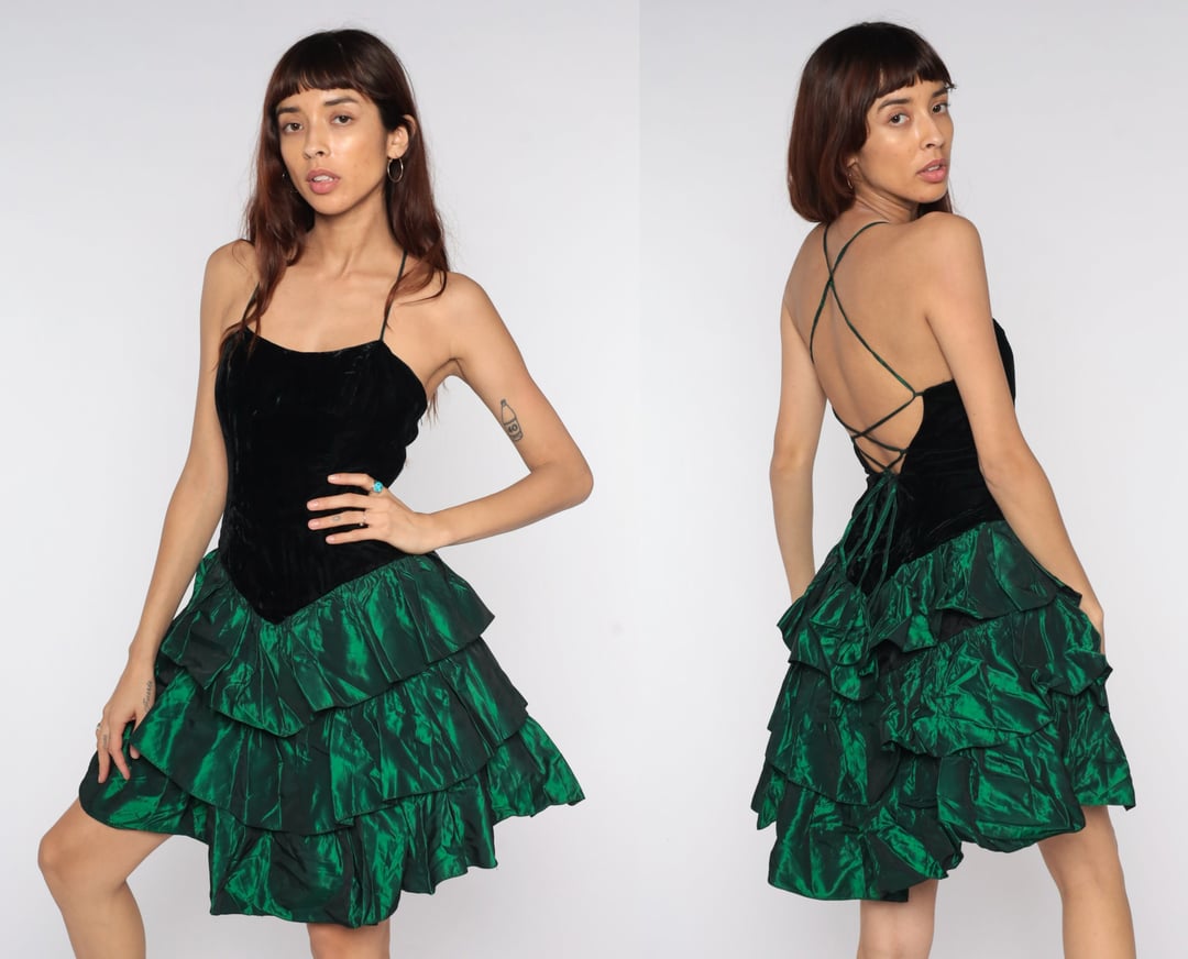 80s Chiasso Velvet Dress