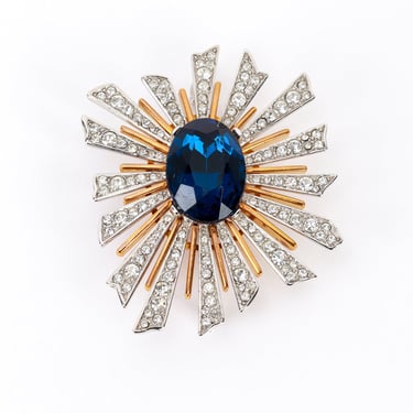 Art Deco Sunburst Brooch