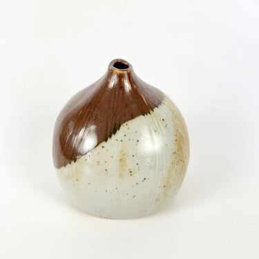 Vintage Takahashi Ceramic Pottery Weed Pot / Vase Glazed Japan & San Francisco
