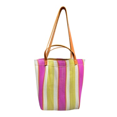 Mini Market Bag | Pink and Yellow