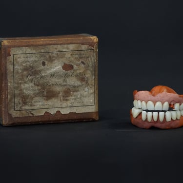 Early 1900's Dentures in Original Box Nottingham UK