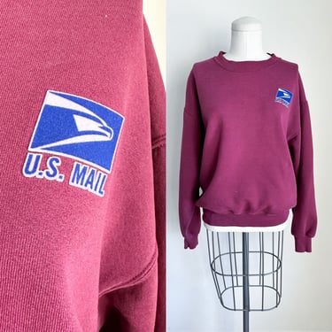 Vintage 1980s United States Postal Service Sweatshirt / Uniform // M 