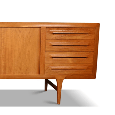 Ib Kofod Larsen Teak Credenza with Tambour doors