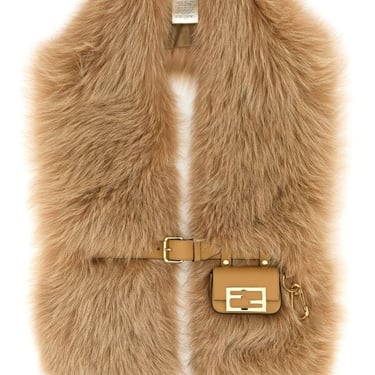 Fendi Woman Camel Fur Scarf