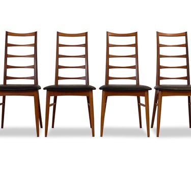 Set of 4 Teak "Lis" Dining Chairs by Niels Koefoed, Circa 1960s - *Please ask for a shipping quote before you buy. 