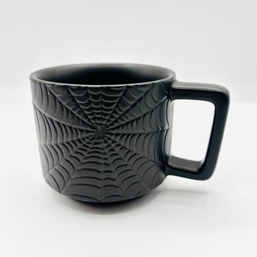 Discontinued Starbucks Halloween Black Spider Web Ceramic Cup Mug 12 Fl Oz by LeChalet