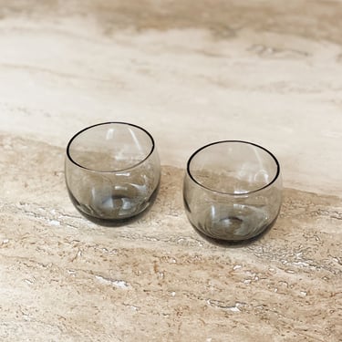 Smokey Gray Round Tumblers