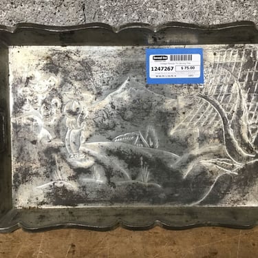 Vintage Mexican Tin Serving Tray (Seattle)