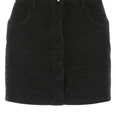 Givenchy Woman Black Denim Mini Skirt