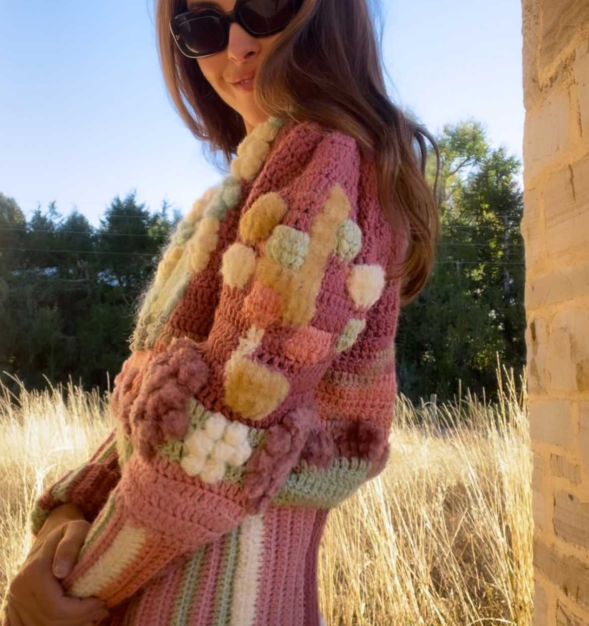 Barbara Hokanson Multi Color Crochet sweater | Low Rider - Longmont, CO ...
