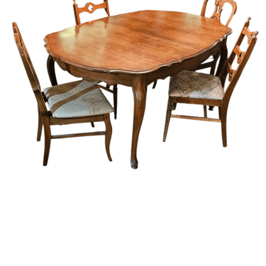 Dining Table + 4 Chairs | French Provincial