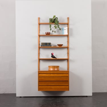 Poul Cadovius teak wall unit for Cado, Denmark, 1960s 