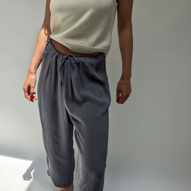 90s Eileen Fisher Woven Drawstring Pants